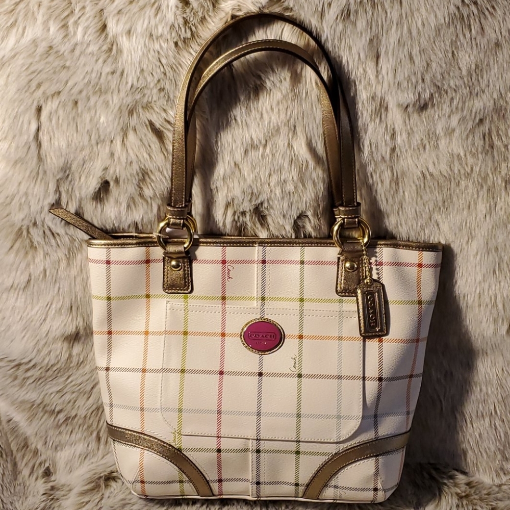 Coach Peyton Tattersall Tote